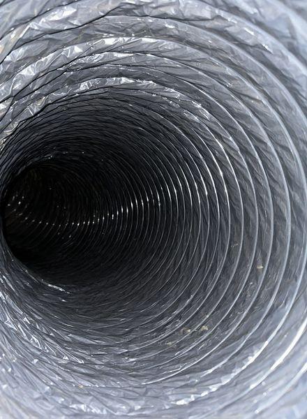 Clean air duct after cleaning